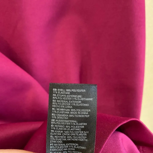 NWT TED BAKER Alair Ruffle Peplum Bodycon Dress Hot Pink Size 3 US Size 8 - Picture 9 of 10